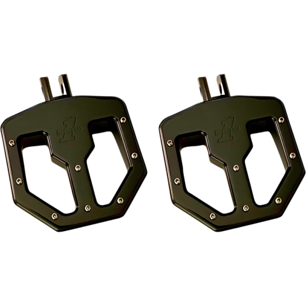 (image for) PRO-ONE PERF.MFG. BMX Billet Footpegs M-Eight Black