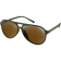 (image for) Bobster Maverick Sunglasses - Matte Olive/Brown HD w/ Gold Mirror