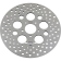 (image for) Drag Specialties Polished Stainless Steel Drilled Front Brake Rotor 11.8" Hub Mount