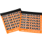 (image for) Renthal Clean Grip Covers - Orange/White/Black