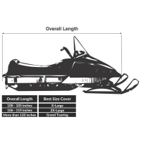 (image for) Universal Trailerable Snowmobile Cover, XL