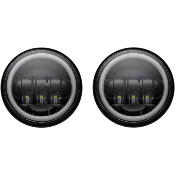 (image for) Custom Dynamics 4.5" LED Halo Passing Lamps (Black)