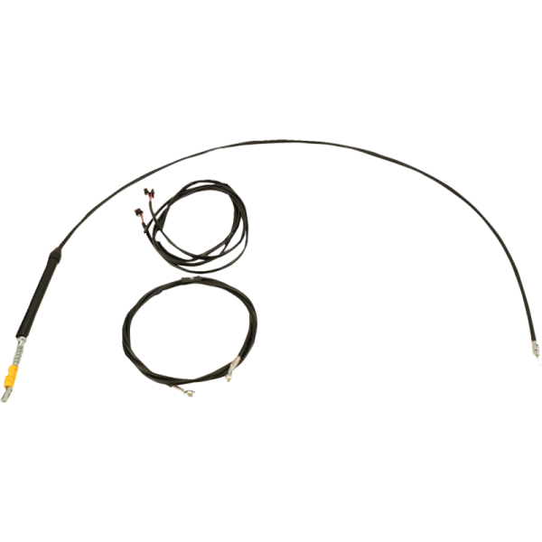 (image for) LA Choppers Black Vinyl/Stainless Braided Plug-and-Play Kit