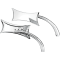 (image for) Micro Mirror Four Point Left Chrome