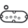 (image for) Primary/Derby/Inspection Cover Gaskets - 00-06 Softail and 99-05 Dyna inspection cover (0.100" metal w/ rubber bead)