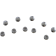(image for) 1/4" Chrome Steel End Plugs 10-Pack