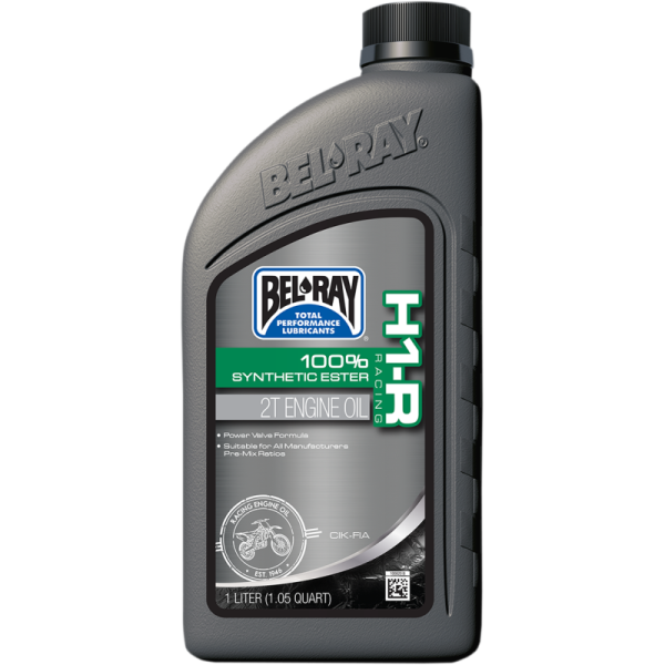 (image for) BEL-RAY H1-R Racing 100% Synthetic Ester 2T Engine Oil, 1 L