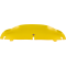 (image for) Kolor Flare Windshield 4" Yellow