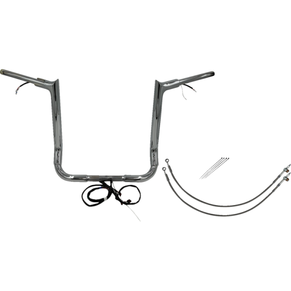 (image for) EZ Install Handlebar Kit Chrome 16" Rise