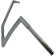 (image for) 1 1/4" EZ Install Flat Top Handlebars - Chrome, 12" Rise