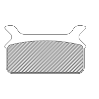 (image for) Organic Aramid Fiber Brake Pad 1720-0207