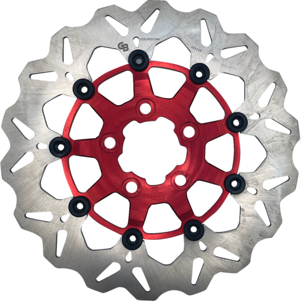 (image for) GBRAKES Full-floating Rear Rotor, Red Carrier