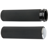 (image for) Knurled Grips - Chrome - 24 FLHTK/FLTRK/FLHRXS