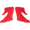 (image for) UFO Radiator Cover - 92-99 CR red