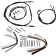 (image for) Burly Brand Black Handlebar Cable/Line Install Kit, For 14" Ape hanger bar