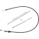 (image for) Quick Connect Upper Clutch Cable, Black/Black, 54"