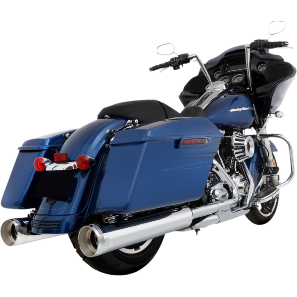 (image for) Rinehart Racing DBX45 Slip-On Mufflers, Chrome with Tradition Chrome End Caps