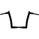 (image for) 1 1/2" EZ Install Pointed Top Handlebar - Black, 12" End Rise