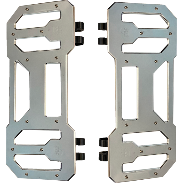 (image for) PRO-ONE PERF.MFG. 12" Billet Driver Floorboards Chrome