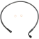 (image for) Black Pearl Upper Brake Line, 26", 7/16"/90° Banjo