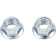 (image for) Hex-Head Flange Fuji-Style Metal Locking Nuts - M10 x 1.25 14 mm