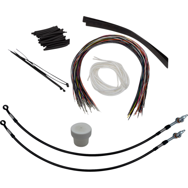 (image for) FAT BAGGERS INC EZ Install Kit Black Braided 16"