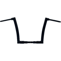 (image for) EZ Install Flat Top Handlebar - Gloss Black, 12” Rise