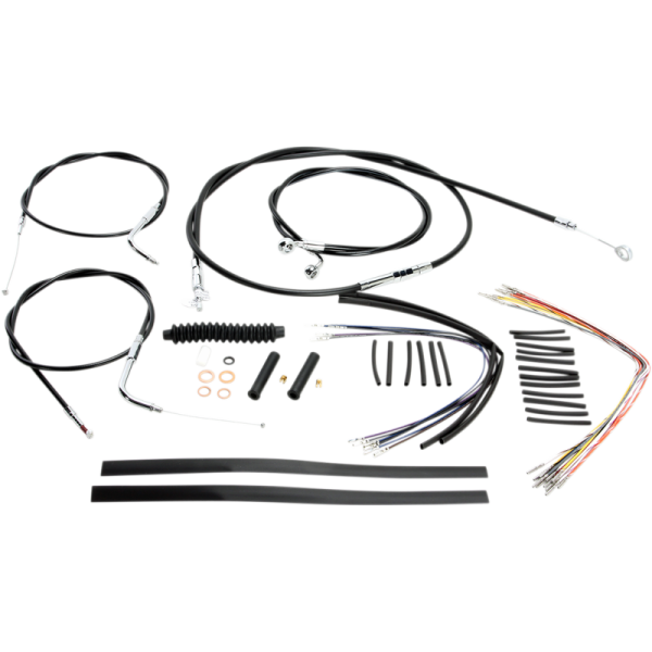 (image for) Magnum XR Handlebar Kit, Black w/ Chrome Fittings 12"-14"