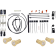(image for) Bag Bolts Taillight Kit - Brass w/ Lightning Bolts