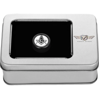 (image for) Heel-Toe Shifter Cover Black w/ Masonic Emblem