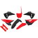 (image for) UFO Body Kit - Honda CRF450R 25-26 - Black/red