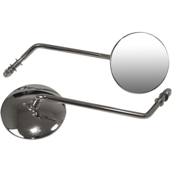 (image for) Emgo Stamped Steel Universal Round Mirrors (pair)