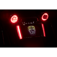 (image for) LED License Plate Frame - Black w/ Red Lenses