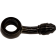 (image for) Magnum Universal Brake Line Fitting, Black, 3/8"/10 mm banjo x AN-3 35°