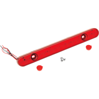 (image for) Rectangle 13.5", 13 LED dual function, red