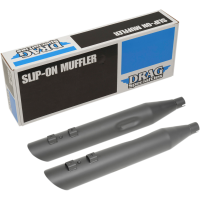 (image for) Slashdown Slip-On Mufflers, Matte Black, 4"
