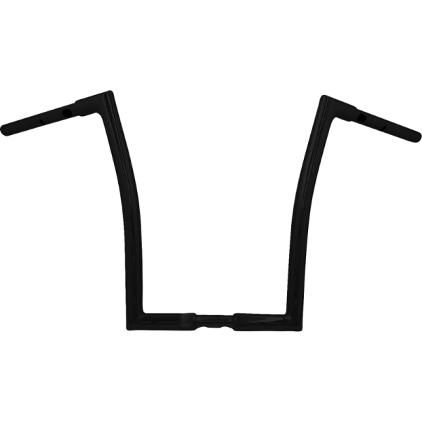 (image for) FAT BAGGERS INC 1 1/4" EZ Install Flat Top Handlebars - Gloss Black, 16" Rise
