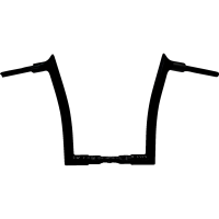 (image for) EZ Install Pointed Top Handlebar - Black, 14” Rise