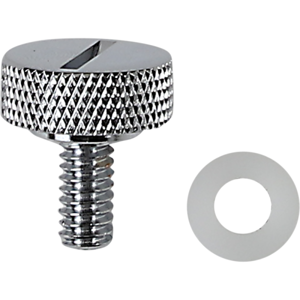 (image for) Drag Specialties Seat Knob Kit Slot Chrome