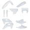 (image for) Acerbis Full Plastic Kit - White