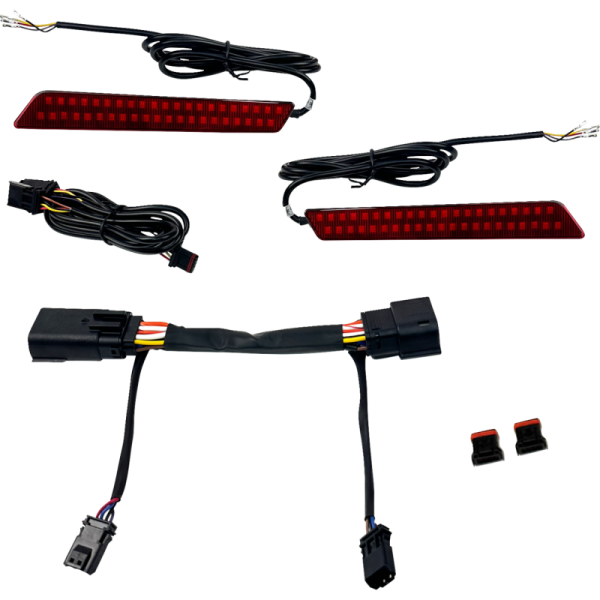 (image for) Custom Dynamics Dual Color LED Saddlebag Latch Lightz - Red