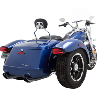 (image for) 4" Twin Slash Slip-On Muffler Chrome