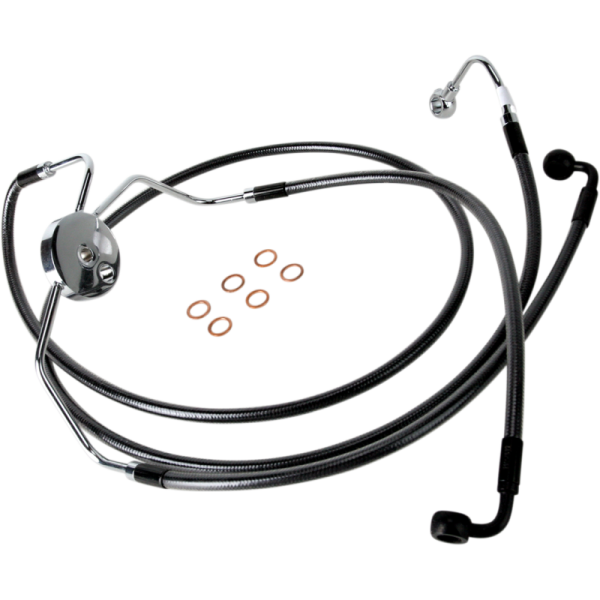 (image for) MAGNUM Designer Series Lower Front Brake Line (Black Pearl)