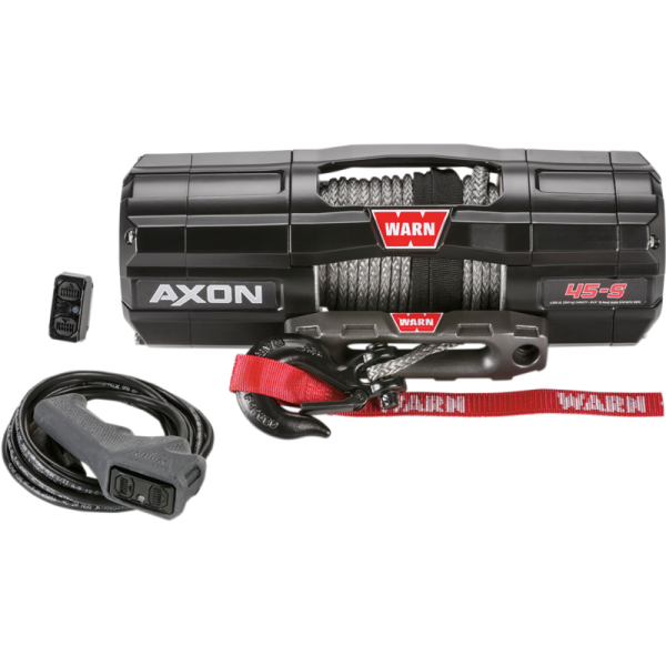 (image for) WARN AXON 45-S winch with 50' x 1/4" synthetic rope
