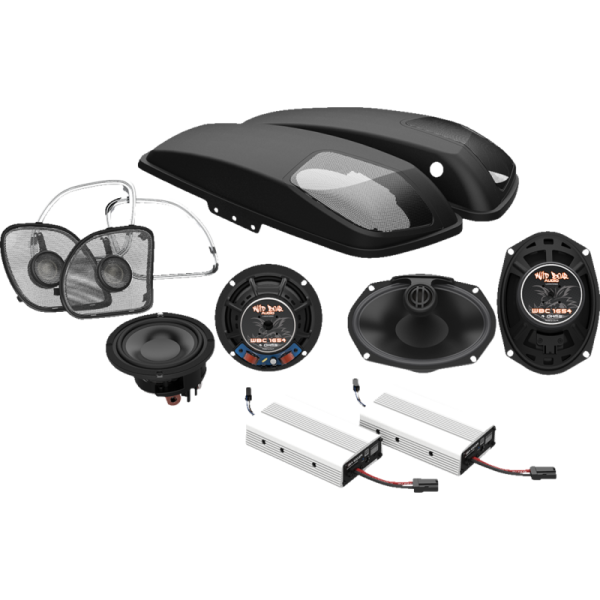 (image for) Wild Boar Audio 800-Watt Amp/Front Speaker and Lid Kit (Road Glide)