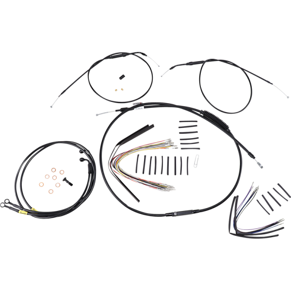 (image for) Burly Brand Jail Bar Install Kit - Black Vinyl