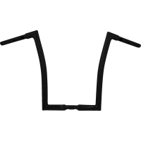(image for) 1 1/4" EZ Install Flat Top Handlebars - Gloss Black, 16" Rise