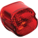 (image for) Laydown Taillight Lens w/ Bottom Tag Window - Red (99-E03)