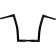 (image for) 1 1/4" EZ Install Flat Top Handlebars - Gloss Black, 14" Rise