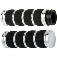 (image for) Fusion Ring Leader Grips - Chrome - 99-17 Twin Cam